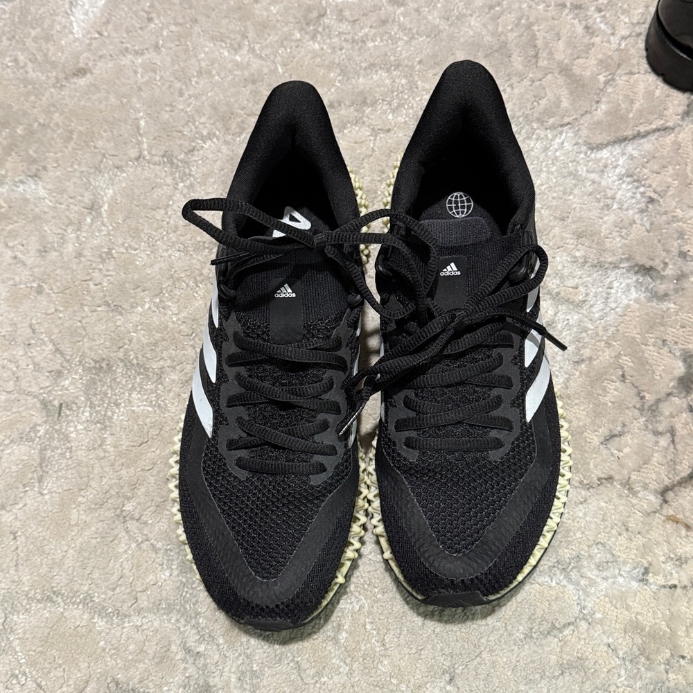 Adidas Black and White Running Shoes